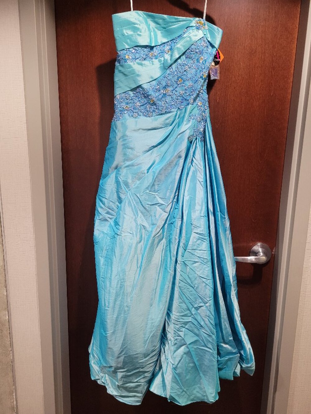 Alyce Designs 6285 Size 12 Blue Prom Dress